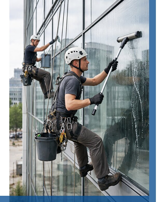 Мойка витражей альпинистами в Находке от 722 р. под ключ|ВЫСОТНИК-Нхд