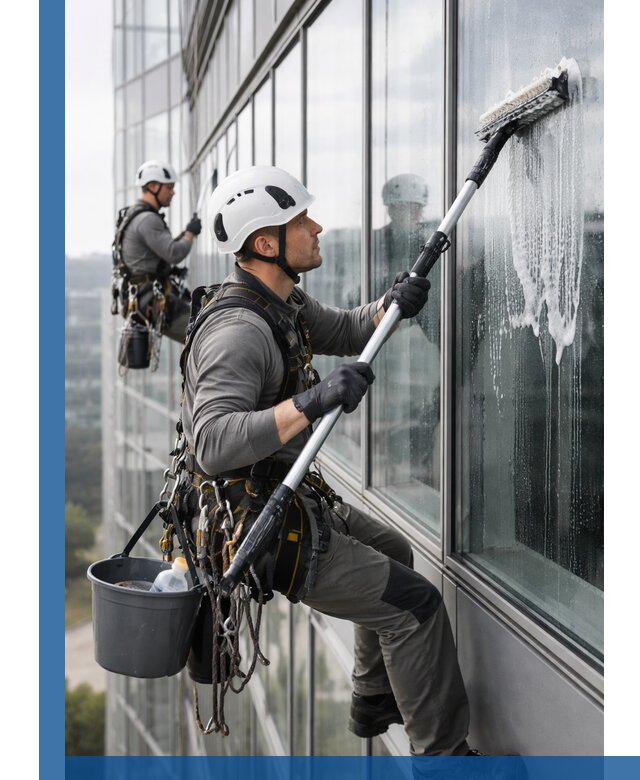 Высотная мойка сплошного остекления с выездом в Находке