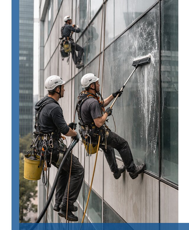 Профессиональная высотная мойка фасадов зданий в Находке