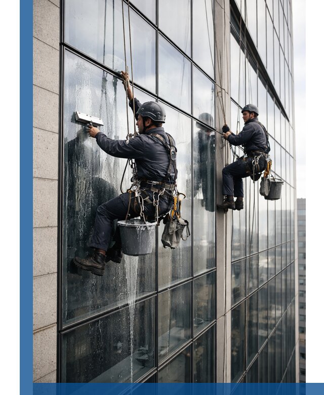 Профессиональная мойка стеклянных фасадов зданий в Находке