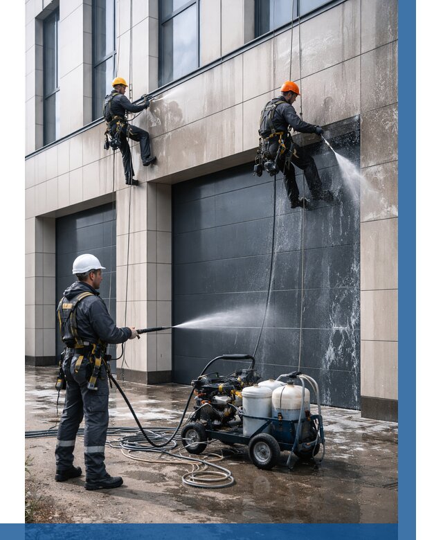 Послестроительная мойка фасада в Находке от 309 р. | ВЫСОТНИК-Нхд