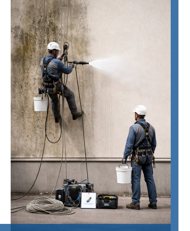 Очистка фасада от плесени в Находке от 309 р. | ВЫСОТНИК-Нхд