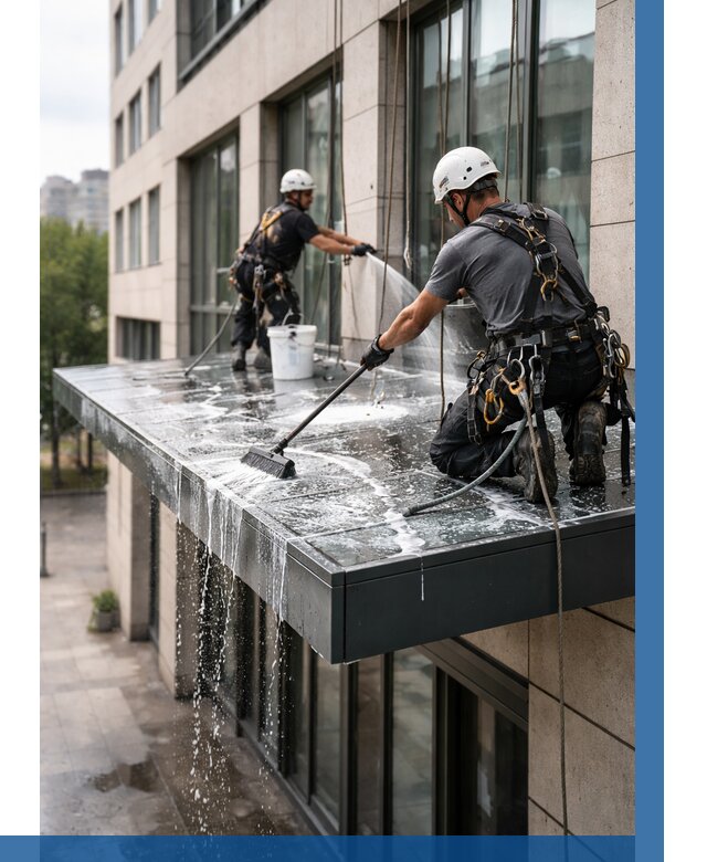 Мойка козырьков и навесов в Находке от 3610 р. | ВЫСОТНИК-Нхд