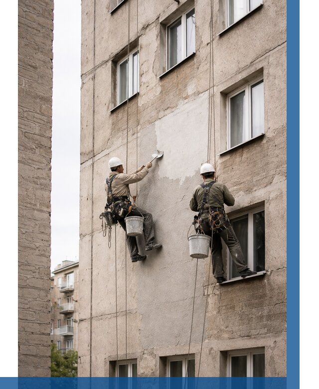 Косметический ремонт фасада в Находке от 1135 р. | ВЫСОТНИК-Нхд