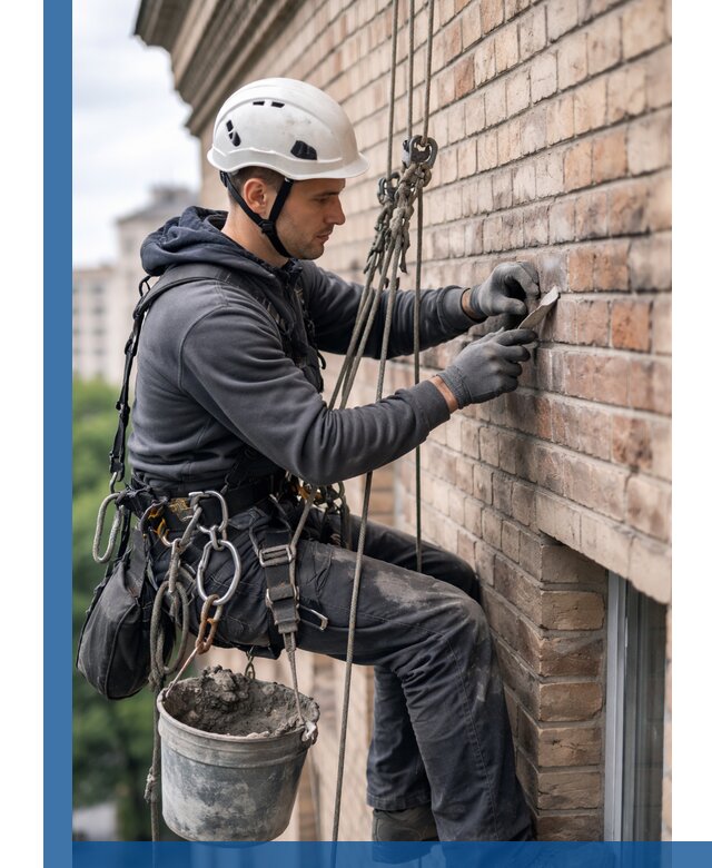 Качественный ремонт кирпичной кладки фасада в Находке с гарантией