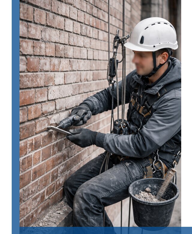 Расшивка кирпичных швов фасадов и стен, ремонт в Находке