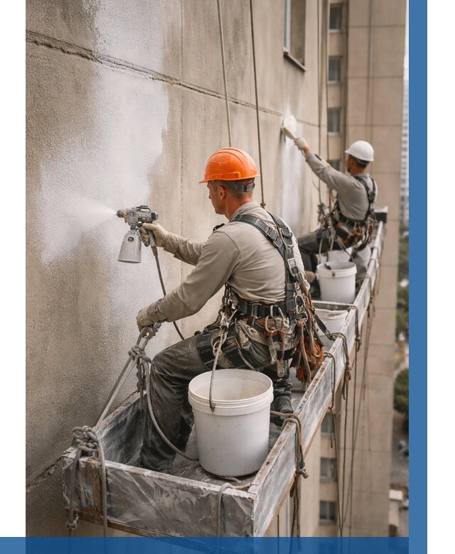 Грунтовка фасада на высоте в Находке от 124 р. | ВЫСОТНИК-Нхд