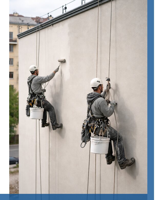 Покраска оштукатуренного фасада в Находке от 330 р. | ВЫСОТНИК-Нхд