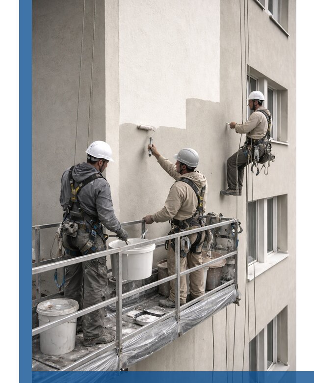 Покраска оштукатуренного фасада в Находке под ключ с гарантией