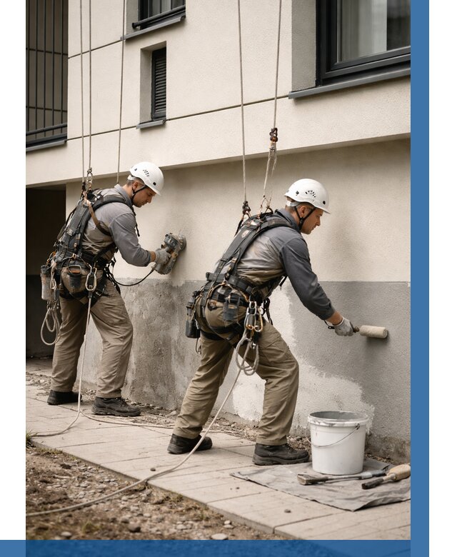 Окраска цоколя здания в Находке от 464 р. под ключ | ВЫСОТНИК-Нхд