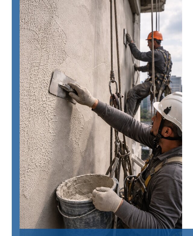 Декоративная штукатурка фасада с утеплением и защитой в Находке