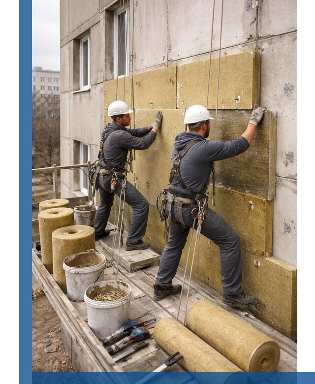 Утепление фасада минватой в Находке под ключ с гарантией