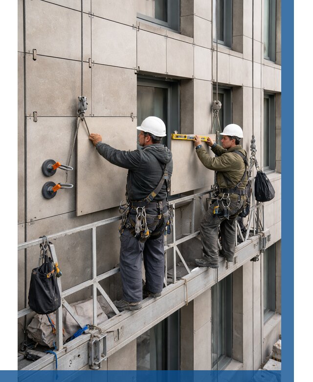 Монтаж керамогранита на фасад в Находке от 2579 р. | ВЫСОТНИК-Нхд