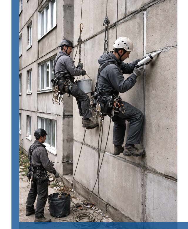 Герметизация межпанельных швов в Находке с гарантией герметичности