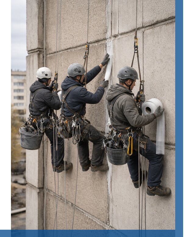 Ремонт межпанельных швов в Находке от 774 р. | ВЫСОТНИК-Нхд