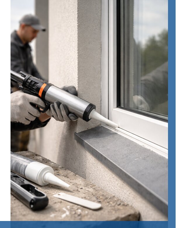 Герметизация монтажных швов окон в Находке от 670 р. | ВЫСОТНИК-Нхд