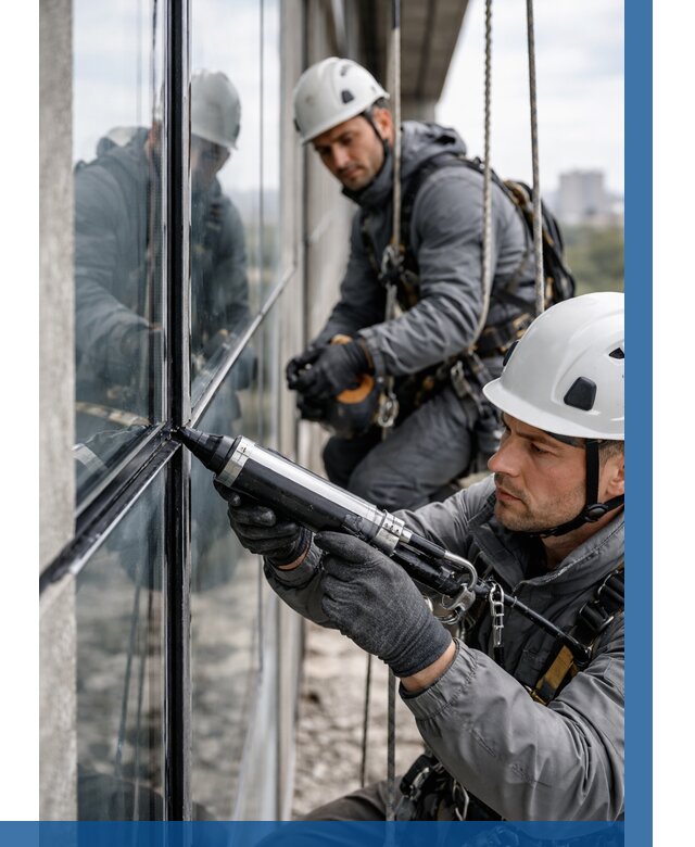 Герметизация витражных швов в Находке от 670 р. | ВЫСОТНИК-Нхд