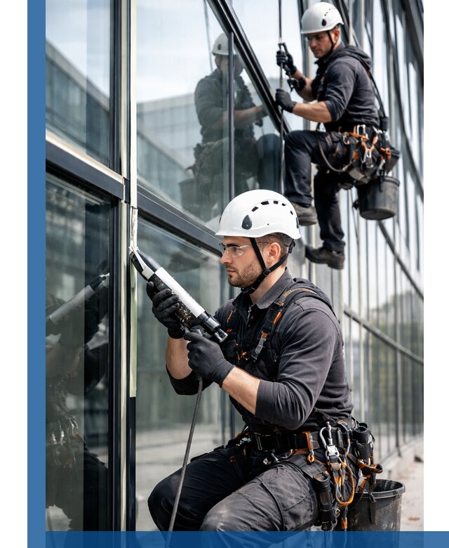 Герметизация витражных швов в Находке для зданий и фасадов