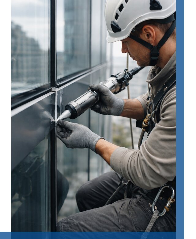 Герметизация стыков витража в Находке от 1238 р. | ВЫСОТНИК-Нхд