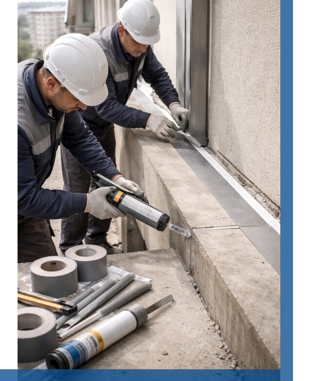 Герметизация примыкания балкона в Находке от 4642 р. | ВЫСОТНИК-Нхд