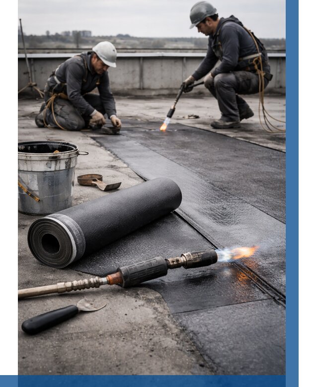 Ремонт рулонной кровли в Находке от 670 р. | ВЫСОТНИК-Нхд