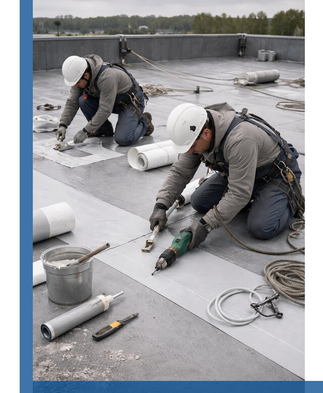 Ремонт мембранной кровли в Находке качественно и с гарантией