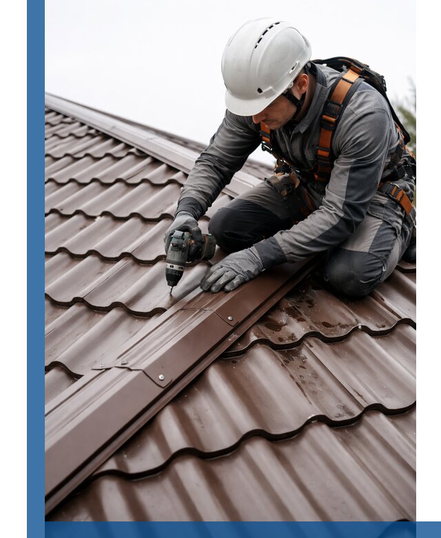 Ремонт металлочерепицы на крыше в Находке профессионально