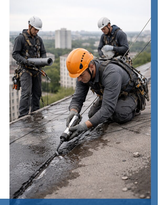 Устранение протечек кровли в Находке от 12378 р. | ВЫСОТНИК-Нхд