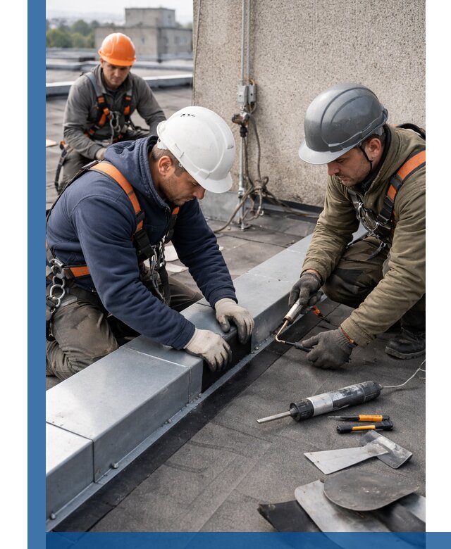 Ремонт кровельных примыканий в Находке профессионально