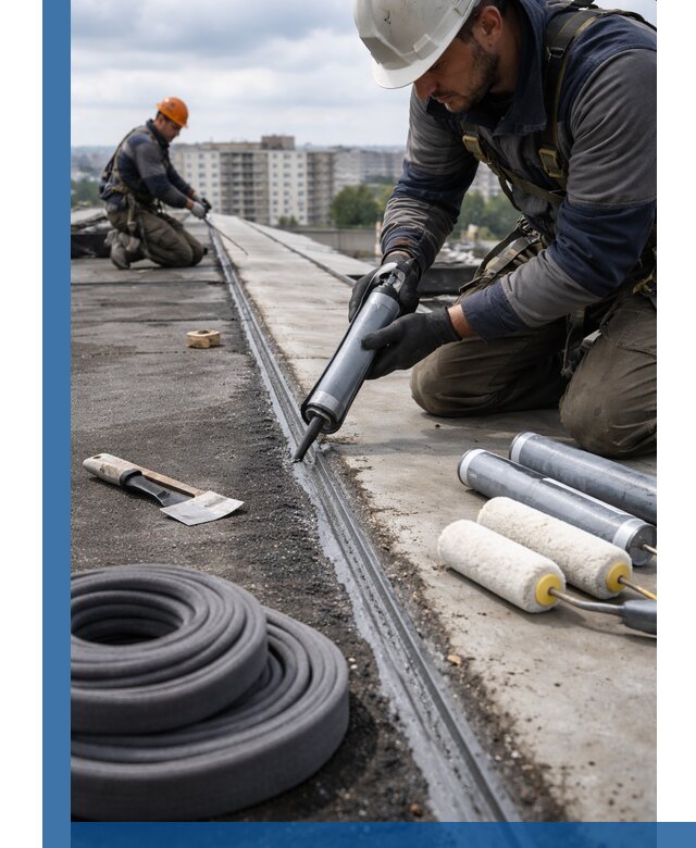 Герметизация швов кровли в Находке с гарантией герметичности
