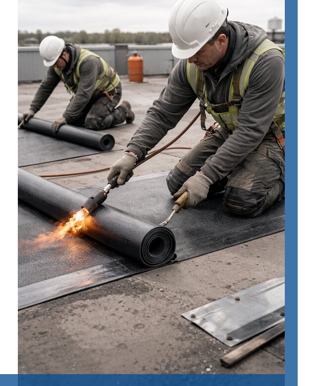 Монтаж наплавляемой кровли в Находке от 877 р. — ВЫСОТНИК-Нхд