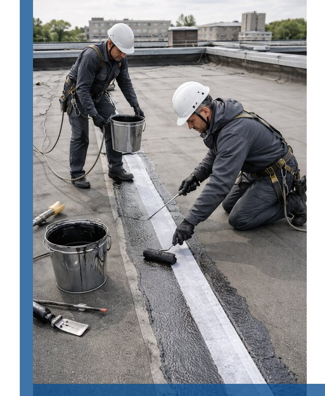 Гидроизоляция кровли мастикой в Находке надежная защита