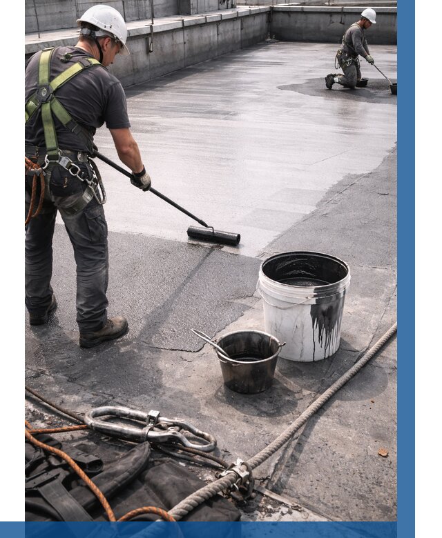 Гидроизоляция кровли жидкой резиной в Находке от 516 р. | ВЫСОТНИК-Нхд