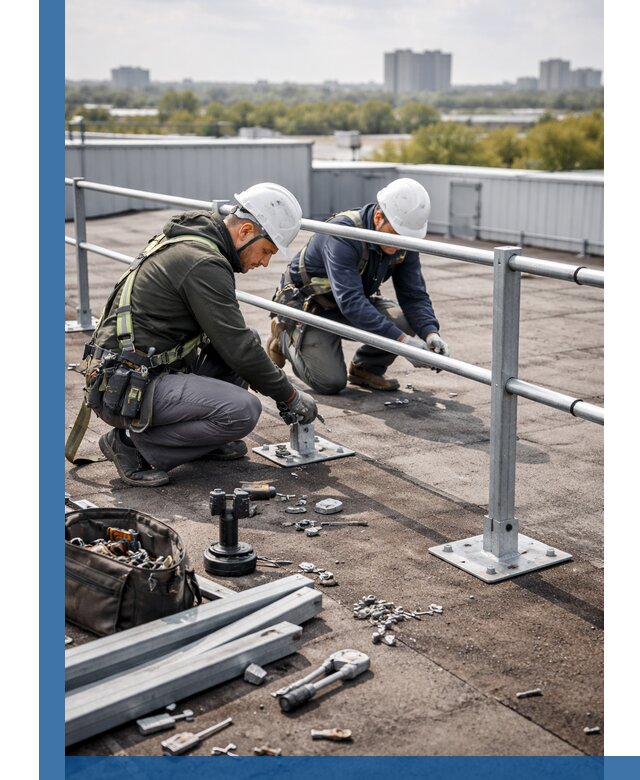 Монтаж кровельного ограждения в Находке под ключ с гарантией