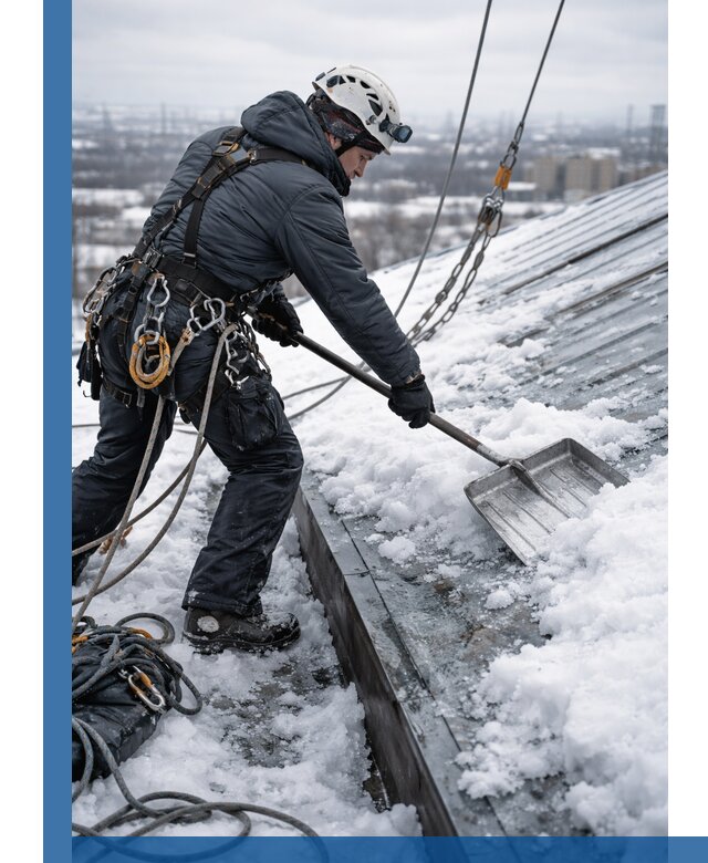 Профессиональная очистка кровли от снега и наледи в Находке