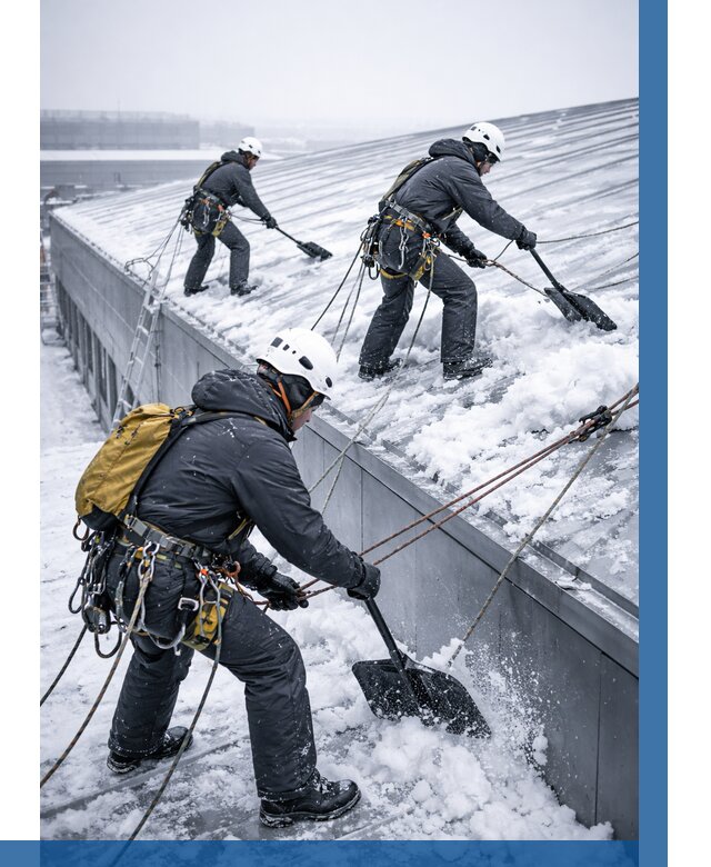 Очистка навесов от снега в Находке от 4642 р. | ВЫСОТНИК-Нхд