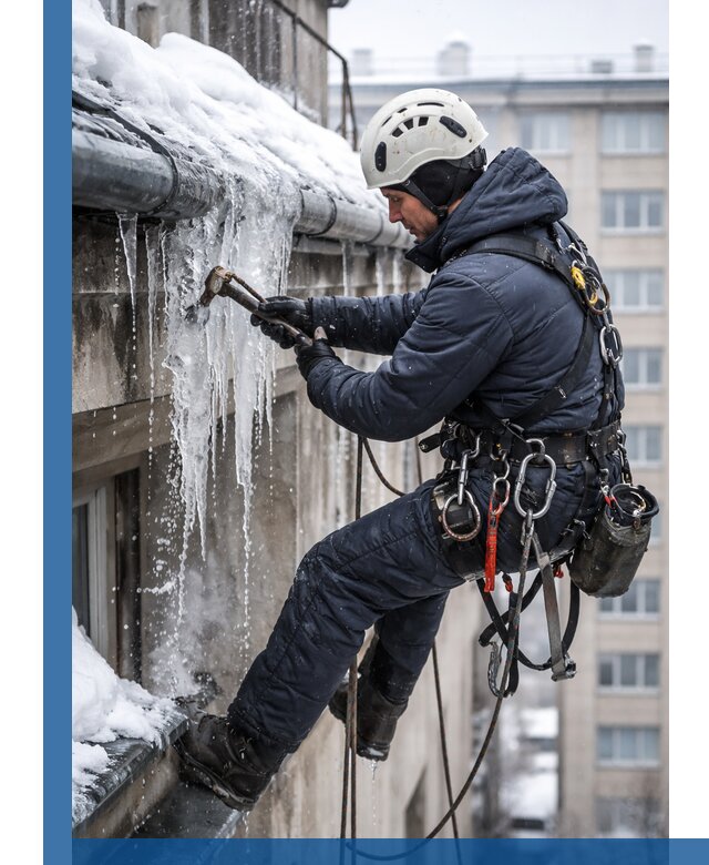 Удаление наледи и чистка водостоков в Находке оперативно и безопасно