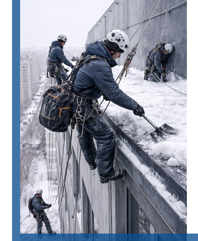 Абонентское обслуживание кровли зимой в Находке регулярный уход