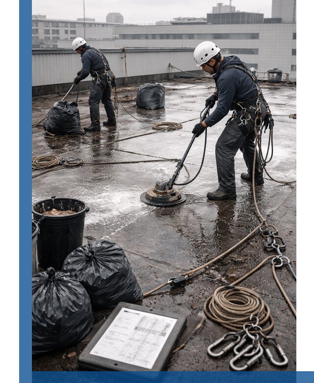 Плановая очистка кровли по графику в Находке для безопасности