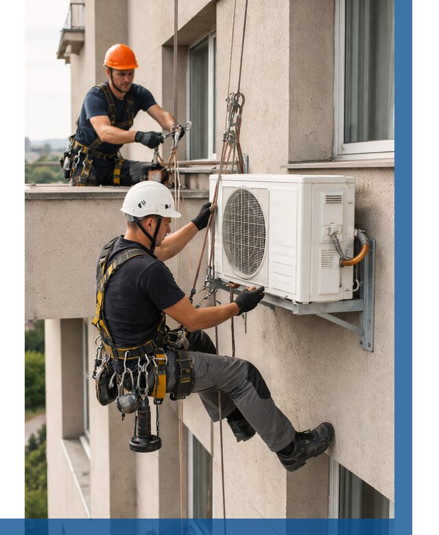 Монтаж внешнего блока кондиционера в Находке от 6705 р. | ВЫСОТНИК-Нхд