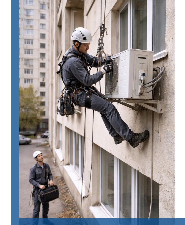 Демонтаж внешнего блока кондиционера в Находке профессионально