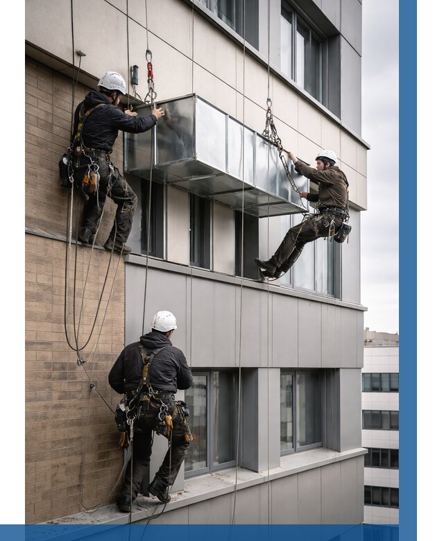 Монтаж воздуховодов на фасаде в Находке от 1547 р. | ВЫСОТНИК-Нхд