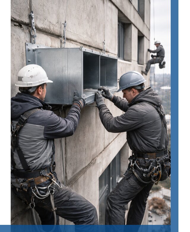 Монтаж вентиляционных коробов в Находке от 3095 р. | ВЫСОТНИК-Нхд