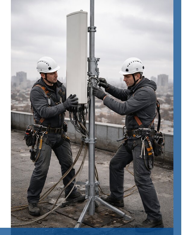 Монтаж антенн связи на крыше в Находке от 8768 р. | ВЫСОТНИК-Нхд