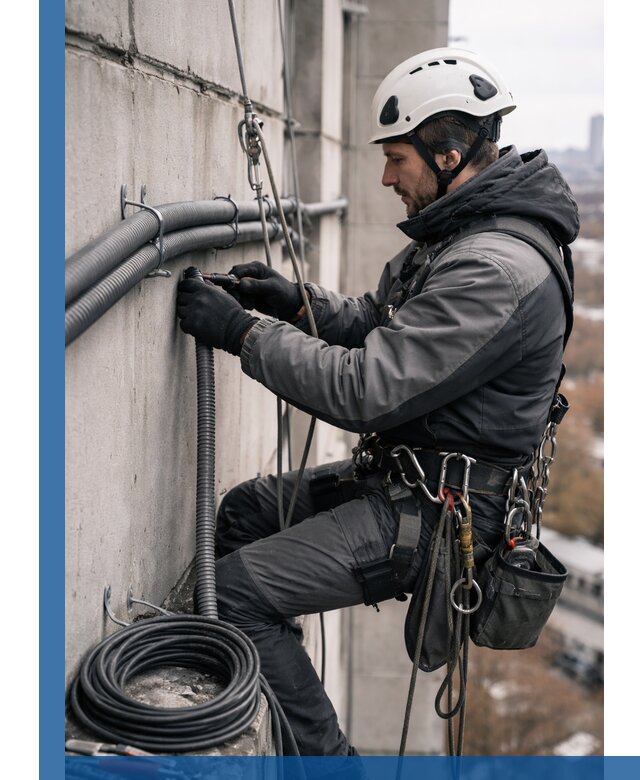 Профессиональный монтаж гофры для кабеля в Находке с гарантией