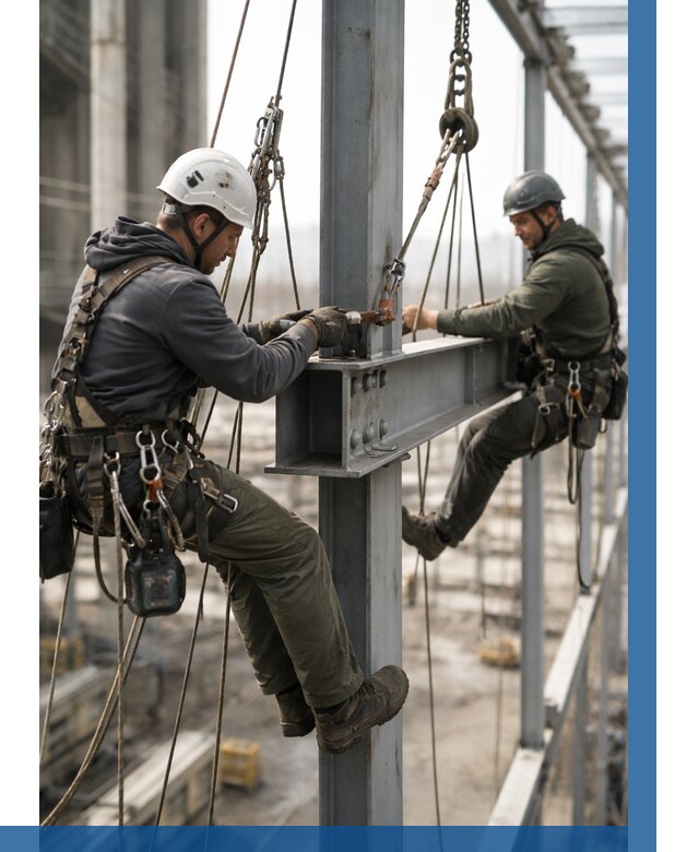 Монтаж металлоконструкций на высоте в Находке от 3610 р. | ВЫСОТНИК-Нхд