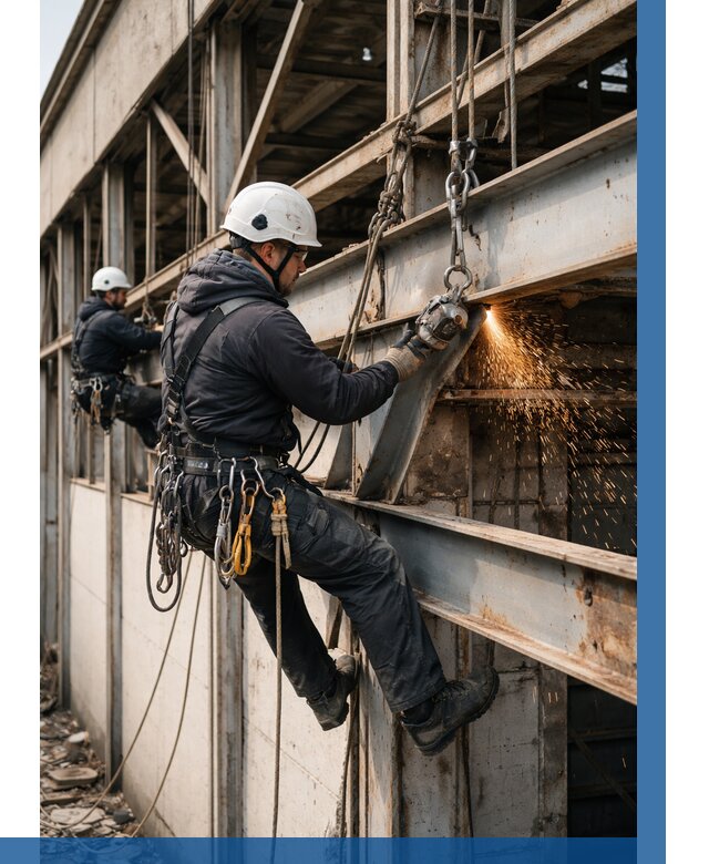 Демонтаж металлоконструкций на высоте в Находке от 6705р. |ВЫСОТНИК-Нхд