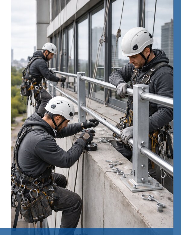 Монтаж ограждений на высоте в Находке, от 1238 р. | ВЫСОТНИК-Нхд