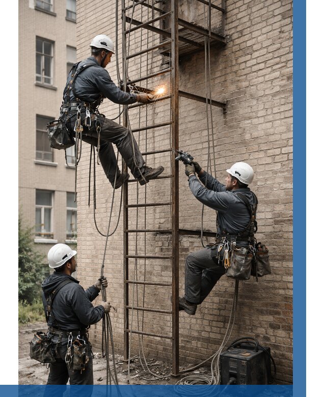 Ремонт пожарной лестницы в Находке от 7736 р. | ВЫСОТНИК-Нхд