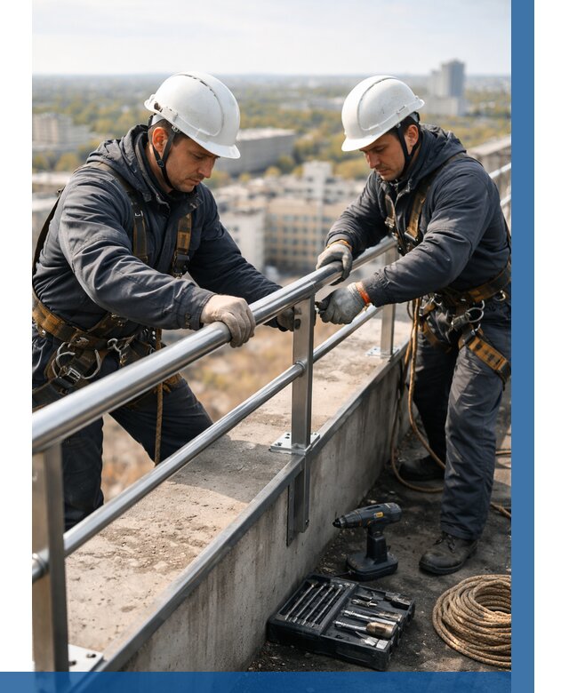 Монтаж перил на высоте в Находке от 2579 р. | ВЫСОТНИК-Нхд